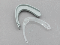 Ausfallprofil-Kappe Lewens Toscana, hellgrau, rechte Kappe