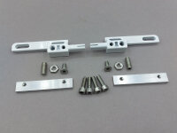 Strap tensioner with accessories, white, pair