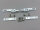 Strap tensioner with accessories, white, pair