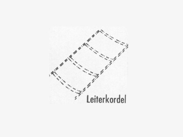 136 cm Leiterkordel für 65 mm Jalousien grau 55/70 kevlar-verstärkt